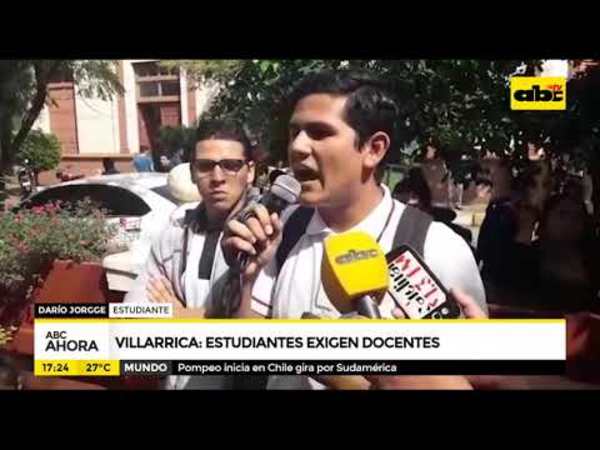Villarica: Estudiantes exigen docentes - Tv - ABC Color