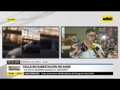 Falla en sub estación de ANDE - Tv - ABC Color