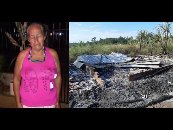 Quema de plantación, dejó sin hogar a una humilde trabajadora