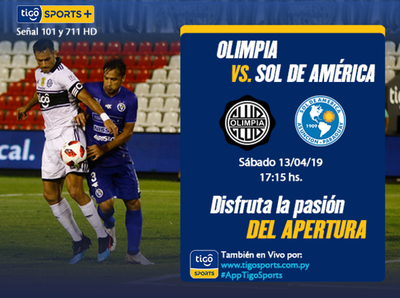 Olimpia cuida la cima ante Sol de América