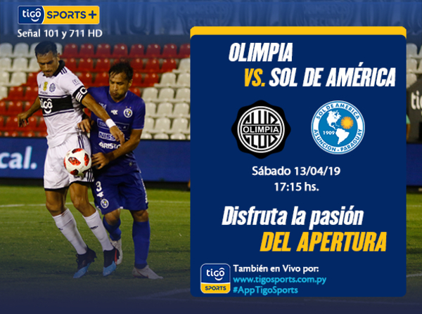 Olimpia cuida la cima ante Sol de América