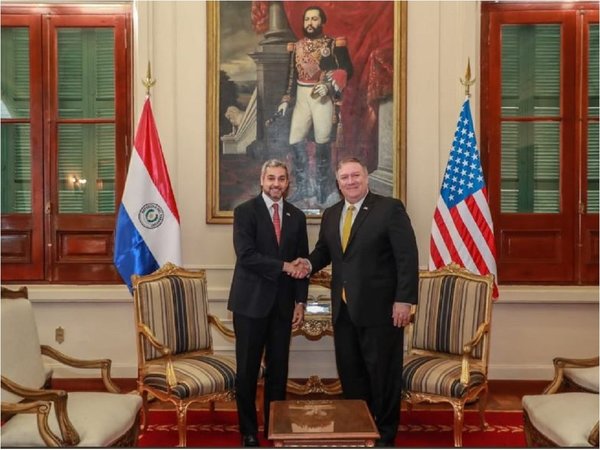 Mario Abdo se reúne con Pompeo en Palacio de Gobierno | Paraguay en Noticias