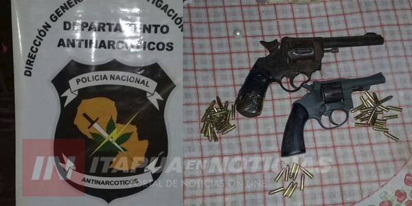 ANTINARCÓTICOS ALLANARON VIVIENDA E INCAUTAN ARMAS DE FUEGO.