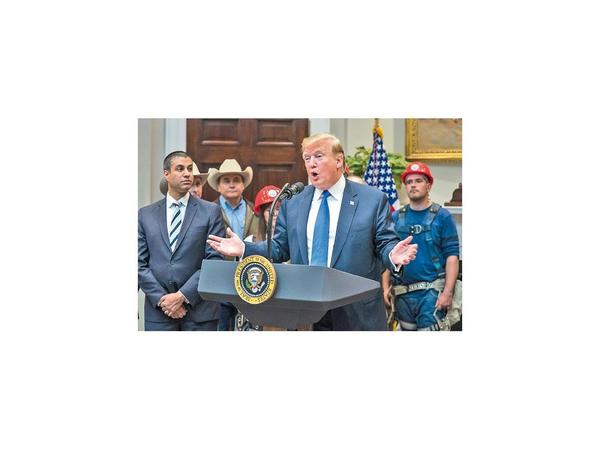 Trump quiere que EEUU gane la carrera del 5G
