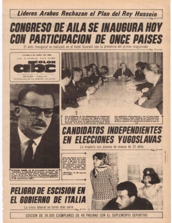 14 de abril de 1969 - Un Dia Como Hoy - ABC Color