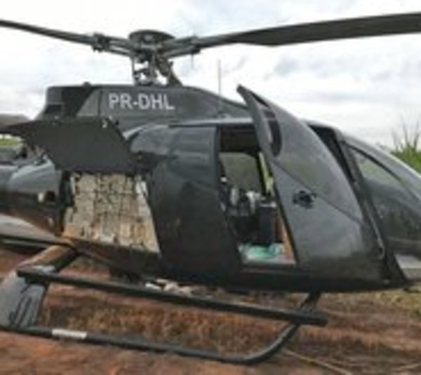 Brasil: Interceptan helicóptero con 500 kilos de cocaína de Paraguay - Paraguay.com