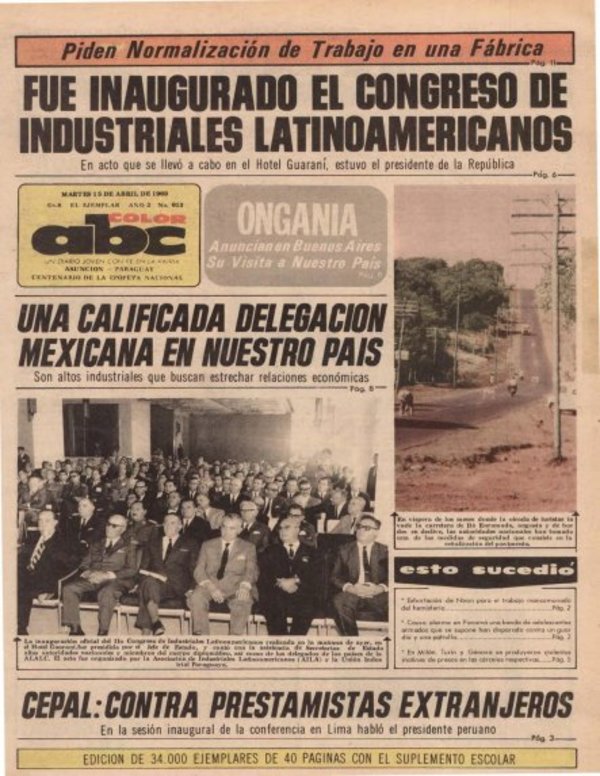 15 de abril de 1969 - Un Dia Como Hoy - ABC Color