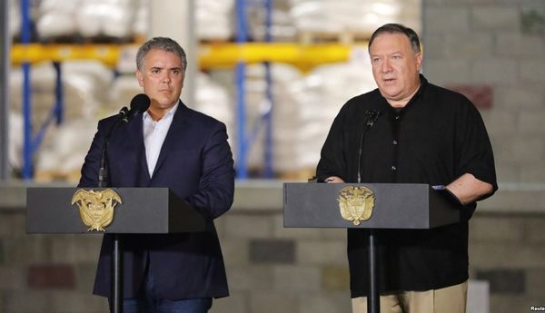 Pompeo desde Cúcuta: Maduro “abra estas fronteras”