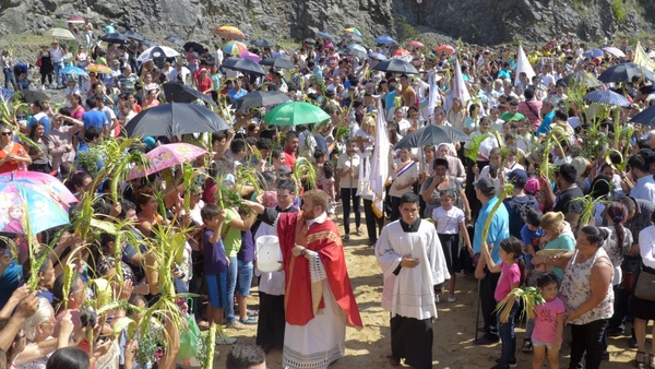 Feligresía católica celebró el inicio de la Semana Santa con el Domingo de Ramos - ADN Paraguayo