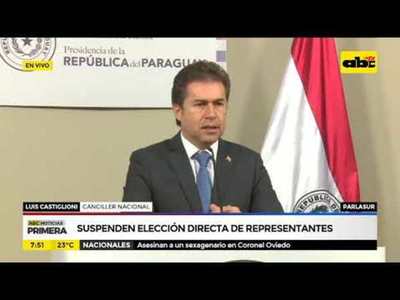 Suspenden elección directa de representantes a Parlasur - Tv - ABC Color