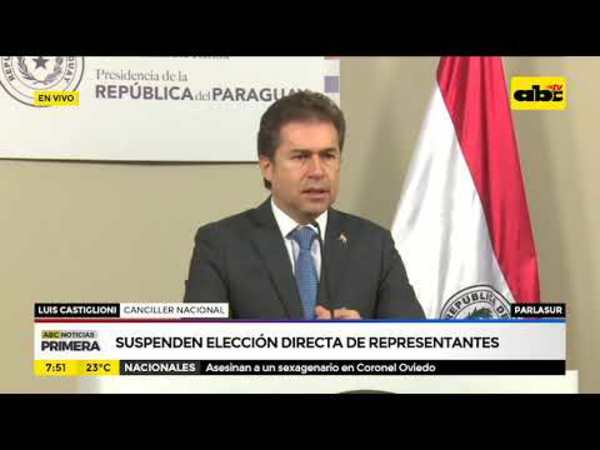 Suspenden elección directa de representantes a Parlasur - Tv - ABC Color