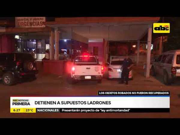 Detienen a supuestos ladrones - Tv - ABC Color