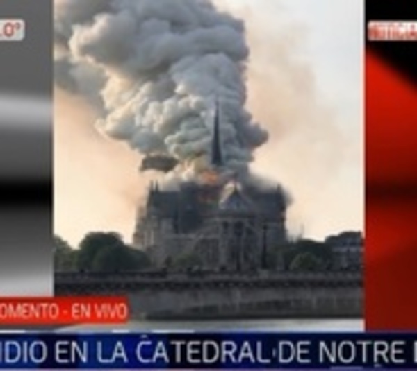 Arde la icónica catedral de Notre Dame en París - Paraguay.com