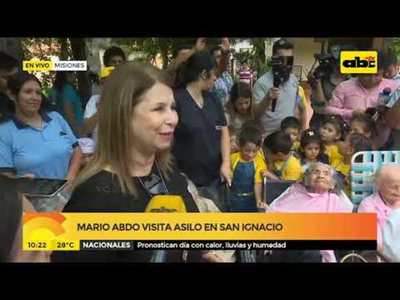 Norma Fretes sobre visita de Mario Abdo a asilo - Tv - ABC Color