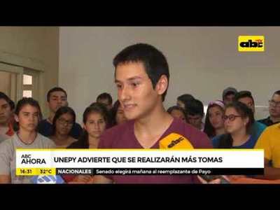 Unepy advierte que realizarán más tomas - Tv - ABC Color