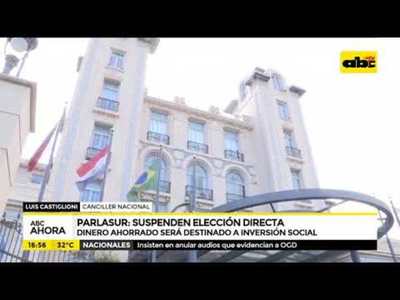 Suprimen elecciones de parlasurianos - Tv - ABC Color