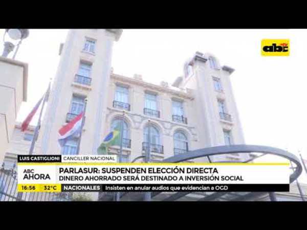Suprimen elecciones de parlasurianos - Tv - ABC Color