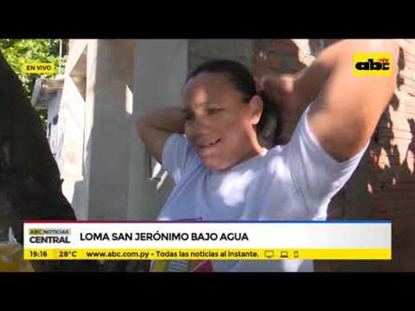 Loma San Jerónimo bajo agua - Tv - ABC Color