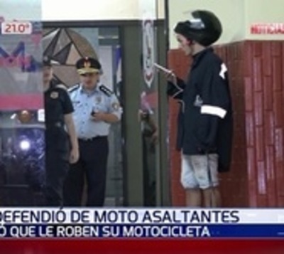 Se defendió de asaltantes y frustró robo de su motocicleta - Paraguay.com