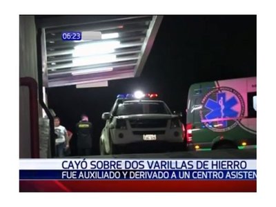 Intentó entrar a su casa y se perforó el pulmón