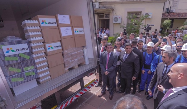 Itaipú dona lote de medicamentos e insumos por valor de G. 4.700 millones