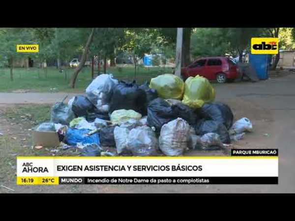 Parque Mburicaó: exigen asistencia y servicios básicos - Tv - ABC Color