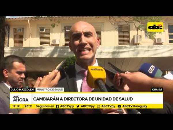 Cambiarán a directora de unidad de salud de Guairá - Tv - ABC Color