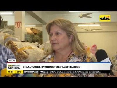 Incautaron productos falsificados - Tv - ABC Color