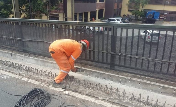 HOY / Etapa final de la obras sobre el viaducto en Eusebio Ayala