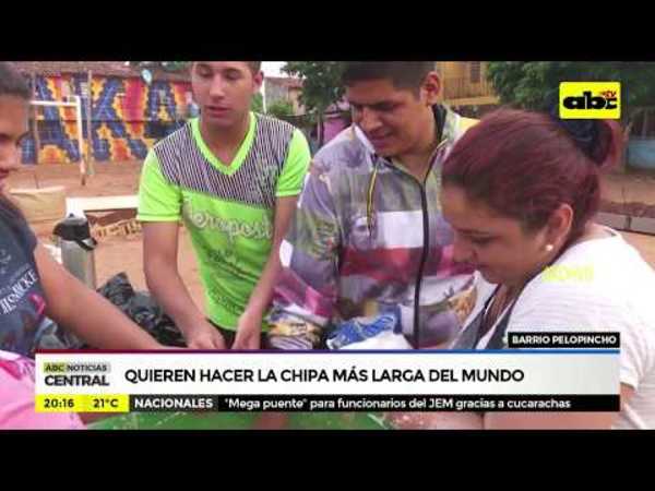 Quieren hacer la chipa más larga del mundo - Tv - ABC Color