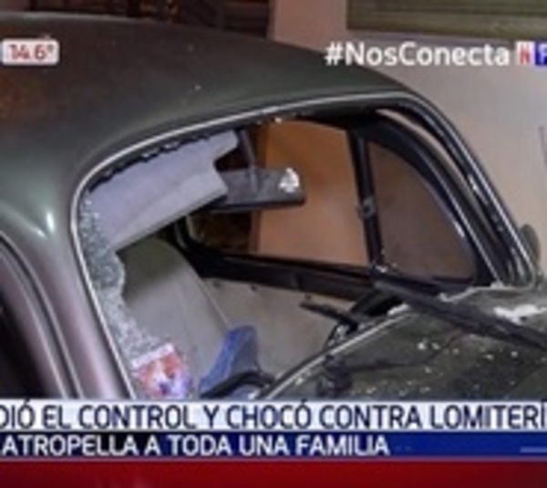 Perdió el control e impactó contra un comercio - Paraguay.com