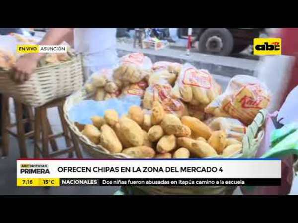 Ofrecen chipas en el Mercado 4 - Tv - ABC Color