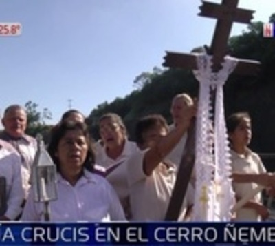 Cerro Ñemby aguarda 40.000 personas para su espectacular vía crucis - Paraguay.com