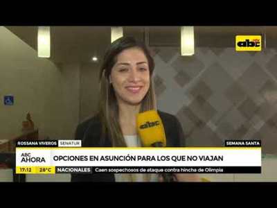Opciones en Asunción para los que no viajan en Semana Santa - Tv - ABC Color