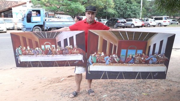 DA VINCI PARAGUAYO. El capo de las pinturas que asombran en Semana Santa