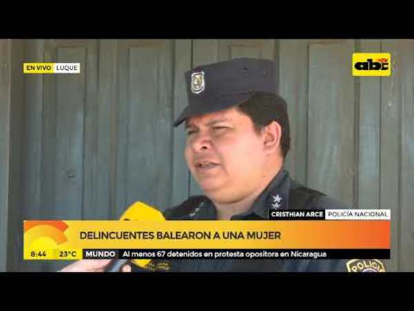 Delincuentes balearon a una mujer - Tv - ABC Color