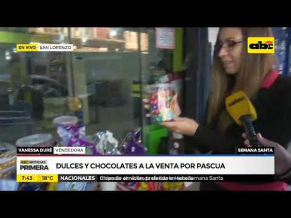 Dulces y chocolates a la venta por pascua - Tv - ABC Color