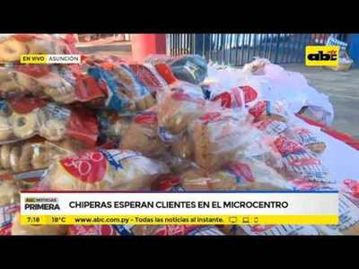 Chiperas esperan a clientes en el microcentro - Tv - ABC Color