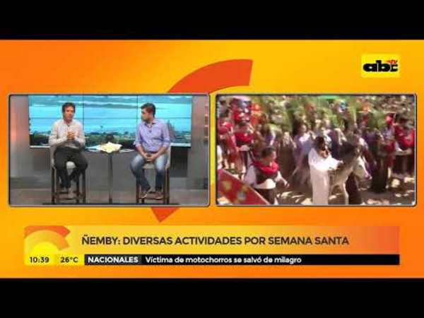 Ñemby: Diversas actividades por Semana Santa - Tv - ABC Color
