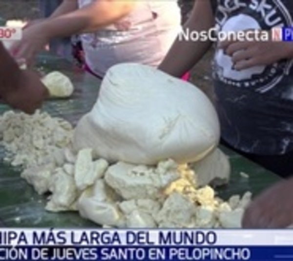 Pelopincho prepara chipa de 50 metros para ensayar un récord mundial - Paraguay.com