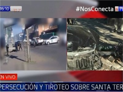 Extraña persecución y balacera deja dos heridos