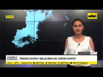 Reinserción social al salir de prisión - Persecución y balacera en Jueves Santo - Tv - ABC Color