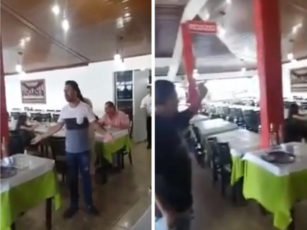 Escrachan a clan Zacarías en un restaurante del Brasil