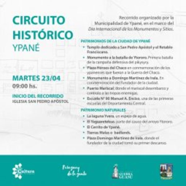 Ypané, Concepción y Pilar organizan recorridos por Día Internacional de los Monumentos | .::Agencia IP::.