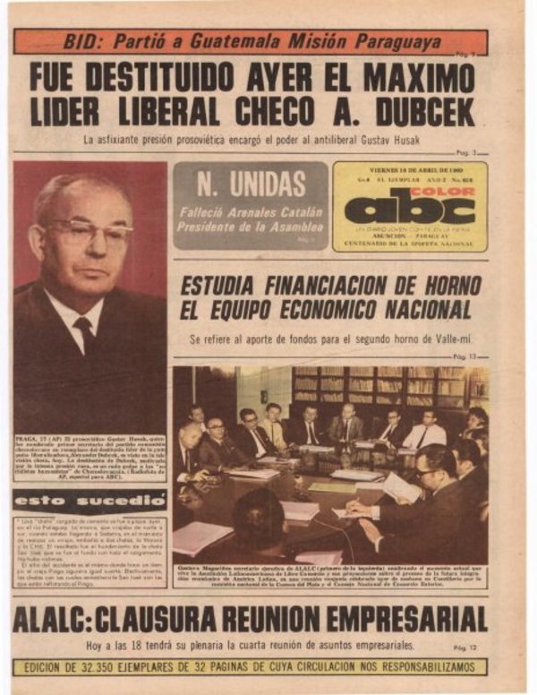 18 de abril de 1969 - Un Dia Como Hoy - ABC Color