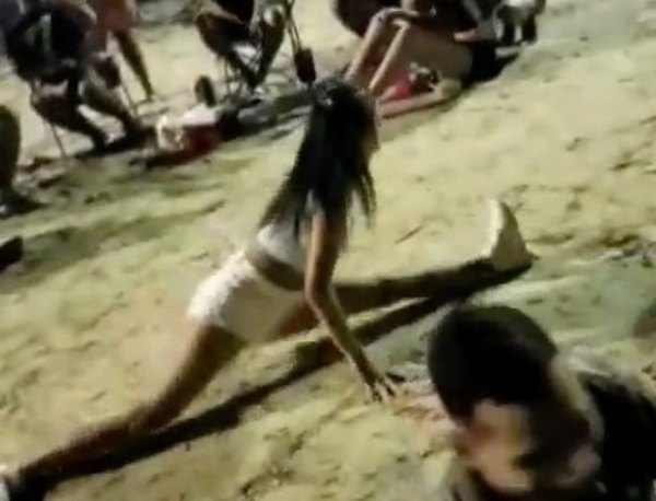 Virginia Jiménez desafió a un rapai con baile funky (Vídeos)