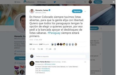 Oportunista respaldo a desbloqueo motiva dudas sobre real intención - Edicion Impresa - ABC Color