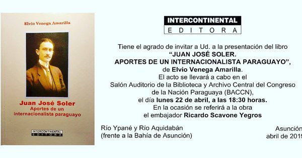 Presentarán obra que recoge aspectos sobresalientes de la vida de Juan José Soler | .::Agencia IP::.