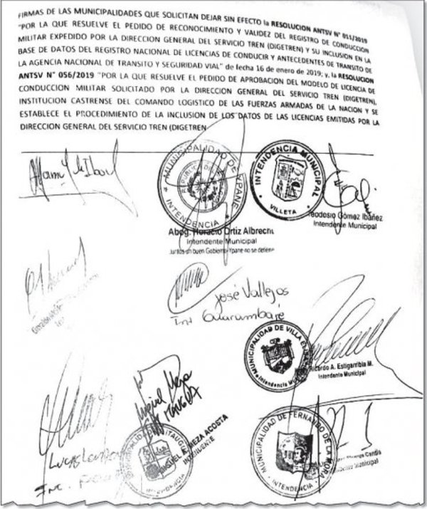 Atacan de ilegal permiso otorgado a los militares para expedir licencias - Edicion Impresa - ABC Color