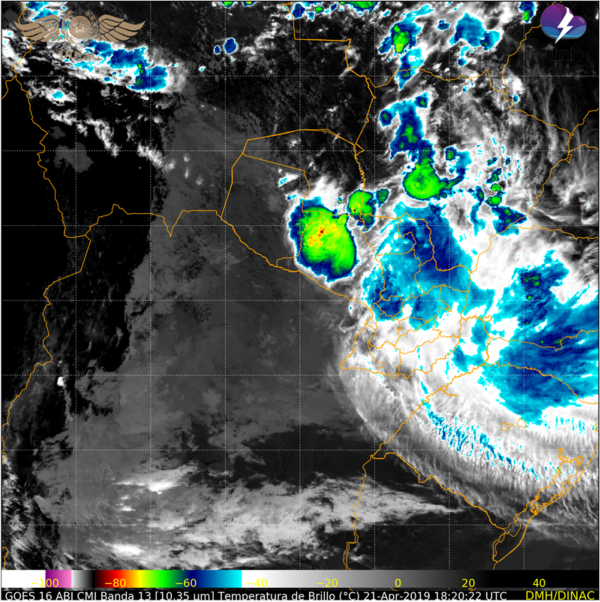 Diez departamentos en alerta por tormentas - ADN Paraguayo